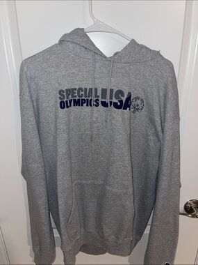 Champion Gray Special Olympics USA Hooded Sweatshirt